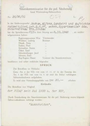 Jocham, Alfons