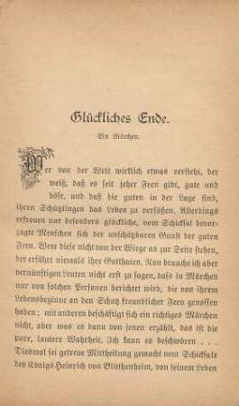 Glückliches Ende