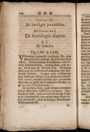 Articulus I. De horologiis diurnis