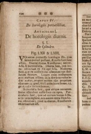 Articulus I. De horologiis diurnis