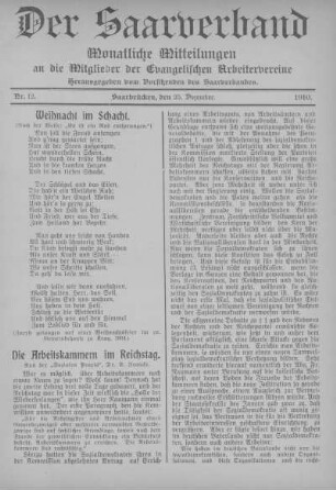 Nummer 12: Dezember 1910