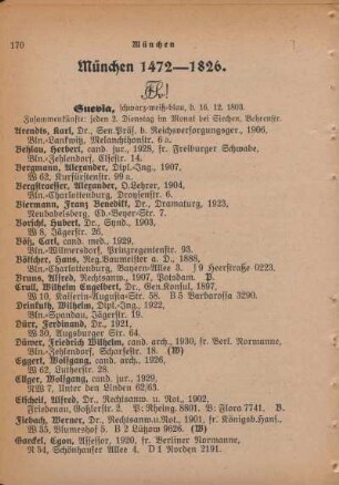 München 1472-1826