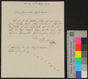 Brief von Gottfried August Bürger an Johann Christian Dieterich vom 25.3.1779