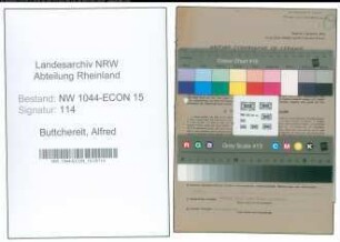 Entnazifizierung Alfred Buttchereit , geb. 06.04.1909 (Giessereitechniker)