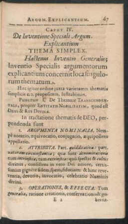 Caput IV. De Inventione Speciali Argum. Explicantium