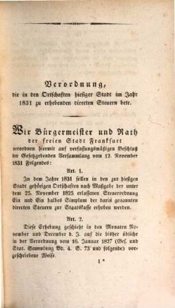 Gesetz- und Statutensammlung der Freien Stadt Frankfurt. 5. 1831/37 (1837), Nov. - Dez.