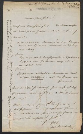 Brief an Friedrich Wilhelm Jähns : 28.07.1863