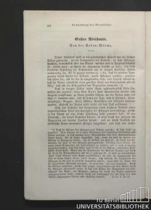 Erster Abschnitt. Von der Boden-Wärme.