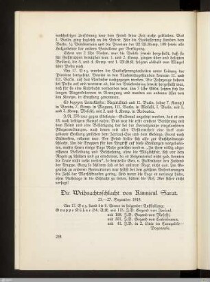 Die Weihnachtsschlacht von Rimnicul Sarat