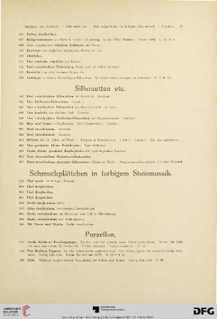 Silhouetten etc. (Nr. 845-857)