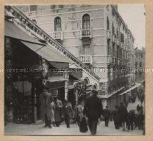Venedig, Kaufläden auf der Rialto-Brücke