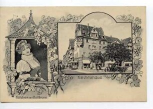 "Käthchen von Heilbronn" - Käthchen mit Käthchenhaus und Weinranken