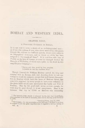 Chapter XXXV. A forgotten governor of Bombay
