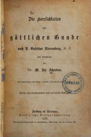 Die Herrlichkeiten der göttlichen Gnade