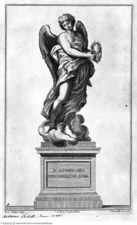 Le statue de' dodici apostoli esistenti nella Basilica Lateranense scolpite da celebri autori, Ponte Sant'Angelo, Engel mit dem Dorn