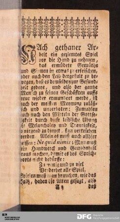 Stein- oder Schachspiel.