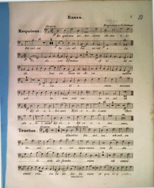 Missa pro defunctis = (Requiem) : a 4 vocibus