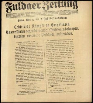 Ausgabe vom Montag, den 02. Juli 1917.