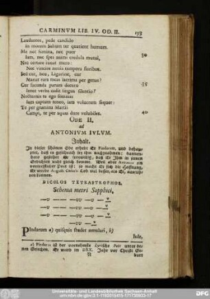 Ode II. ad Antonium Iulum.