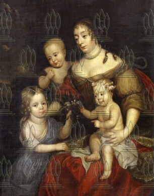 Henriette Catharina von Anhalt-Dessau mit Kindern