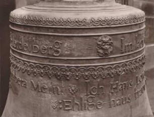 Glocke 1668 gegossen in Heidelberg