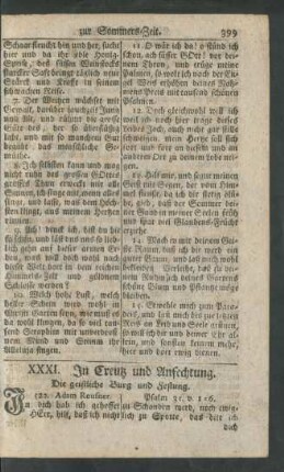XXXI. In Creutz und Anfechtung