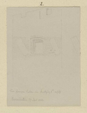 Ein Fenster der Burg Balduinstein