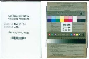 Entnazifizierung Hugo Herminghaus , geb. 11.08.1886 (Behoerdenangestellter)