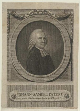 Bildnis des Johann Samuel Patzke