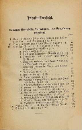 Königl. Allerhöchste Verordnung vom 31. Juli 1890 die Bauordnung betreffend