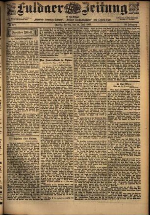 Zweite Ausgabe vom Freitag, den 11. Juli 1902.