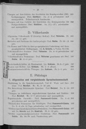 D. Völkerkunde