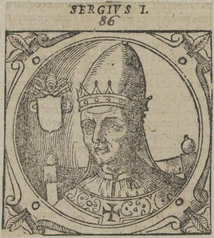 Bildnis von Papst Sergivs I.