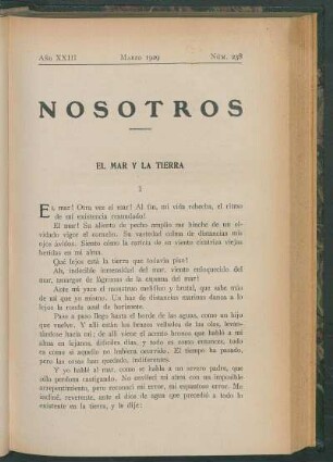 El mar y la tierra