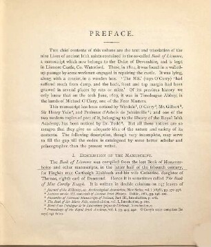 Lives of saints from the book of Lismore