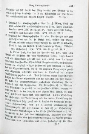 451-453 [Rezension] Marx, Jakob, Lehrbuch der Kirchengeschichte