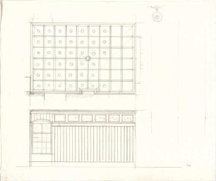 Fischer, Theodor; Würzburg; Haus Dr. Seifert - Deckenabwicklung, Wandabwicklung
