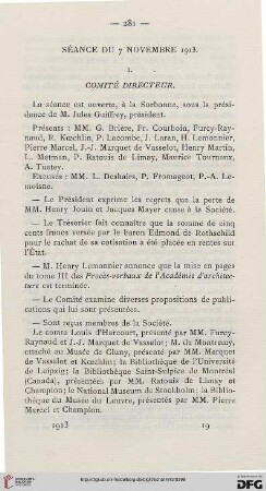 Séance du 7 novembre 1913
