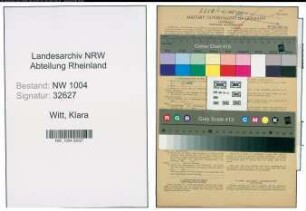 Entnazifizierung Klara Witt , geb. 18.01.1914 (Hausangestellte)