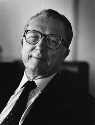 Jacques Delors (geb. 1925; Politiker, 1985-1994 Präsident der EG-Kommission). Brüssel, 1992
