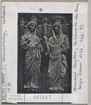 Reims: Kathedrale, mittleres Westportal, Heimsuchung