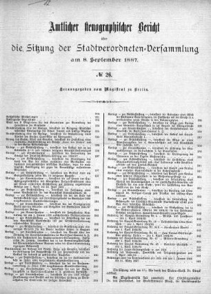 No. 26, 8. September 1887