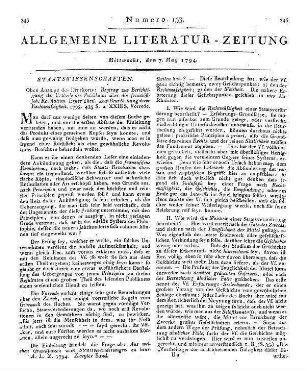 Beytrag zur Berichtigung der Urtheile des Publikums über die französische Revolution. T. 1. Zur Beurtheilung ihrer Rechtmäßigkeit. [S.l.] 1793