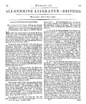Beytrag zur Berichtigung der Urtheile des Publikums über die französische Revolution. T. 1. Zur Beurtheilung ihrer Rechtmäßigkeit. [S.l.] 1793
