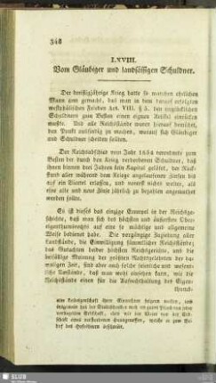 LXVIII. Vom Gläubiger und landsässigen Schuldner