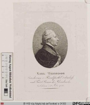 Bildnis Carl Theodor (Anton Maria) Frhr. von Dalberg