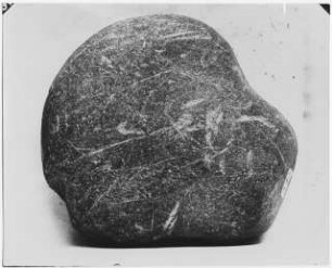 Geschrammtes Geschiebe aus der älteren Moräne bei Ananta