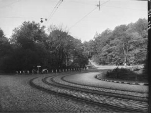 Gleisanlage an der Mordgrundbrücke : Dresden-Weisser Hirsch. Bautzner Landstraße, Mordgrundbrücke