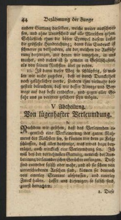 V Abtheilung. Von lügenhafter Verleumdung.