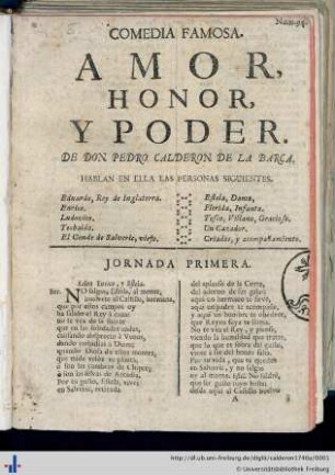 Amor, honor y poder